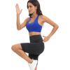 imageRUNNING GIRL Sports Bra for Women CrissCross Back Padded Strappy Sports Bras Medium Support Yoga Bra with Removable CupsAbright Blue