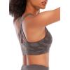 imageRUNNING GIRL Sports Bra for Women CrissCross Back Padded Strappy Sports Bras Medium Support Yoga Bra with Removable CupsAcamouflage Black