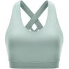 imageRUNNING GIRL Sports Bra for Women CrissCross Back Padded Strappy Sports Bras Medium Support Yoga Bra with Removable CupsAgreen