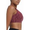 imageRUNNING GIRL Sports Bra for Women CrissCross Back Padded Strappy Sports Bras Medium Support Yoga Bra with Removable CupsApython Red