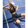imageRUNNING GIRL Sports Bra for Women CrissCross Back Padded Strappy Sports Bras Medium Support Yoga Bra with Removable CupsBblack