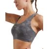 imageRUNNING GIRL Sports Bra for Women CrissCross Back Padded Strappy Sports Bras Medium Support Yoga Bra with Removable CupsBcamouflage Black