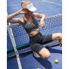 imageRUNNING GIRL Sports Bra for Women CrissCross Back Padded Strappy Sports Bras Medium Support Yoga Bra with Removable CupsBdusty Blue