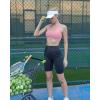 imageRUNNING GIRL Sports Bra for Women CrissCross Back Padded Strappy Sports Bras Medium Support Yoga Bra with Removable CupsBpink