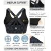imageRUNNING GIRL Sports Bra for Women CrissCross Back Padded Strappy Sports Bras Medium Support Yoga Bra with Removable CupsDark Blue
