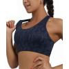 imageRUNNING GIRL Sports Bra for Women CrissCross Back Padded Strappy Sports Bras Medium Support Yoga Bra with Removable CupsDark Blue