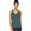 imageRUNNING GIRL Sports Bra for Women CrissCross Back Padded Strappy Sports Bras Medium Support Yoga Bra with Removable CupsEdark Green