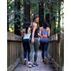 imageRUNNING GIRL Sports Bra for Women CrissCross Back Padded Strappy Sports Bras Medium Support Yoga Bra with Removable CupsEdusty Blue