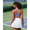 imageRUNNING GIRL Sports Bra for Women MediumHigh Support CrissCross Back Strappy Padded Sports Bras Supportive Workout Tops1amethyst
