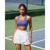 imageRUNNING GIRL Sports Bra for Women MediumHigh Support CrissCross Back Strappy Padded Sports Bras Supportive Workout Tops1amethyst