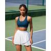 imageRUNNING GIRL Sports Bra for Women MediumHigh Support CrissCross Back Strappy Padded Sports Bras Supportive Workout Tops1dark Blue