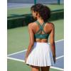 imageRUNNING GIRL Sports Bra for Women MediumHigh Support CrissCross Back Strappy Padded Sports Bras Supportive Workout Tops1green