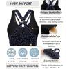 imageRUNNING GIRL Sports Bra for Women MediumHigh Support CrissCross Back Strappy Padded Sports Bras Supportive Workout Tops1leopard Print