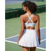 imageRUNNING GIRL Sports Bra for Women MediumHigh Support CrissCross Back Strappy Padded Sports Bras Supportive Workout Tops1white