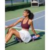 imageRUNNING GIRL Sports Bra for Women MediumHigh Support CrissCross Back Strappy Padded Sports Bras Supportive Workout Tops1wine Red