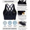 imageRUNNING GIRL Sports Bra for Women MediumHigh Support CrissCross Back Strappy Padded Sports Bras Supportive Workout TopsAleopard Print