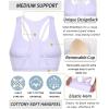 imageRUNNING GIRL Sports Bra for Women MediumHigh Support CrissCross Back Strappy Padded Sports Bras Supportive Workout TopsBsnow White