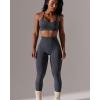 imageRUNNING GIRL Sports Bras for WomenSexy Crisscross Back Seamless Padded Sports Bra Medium Support with Removable PadsAblackgreybrown