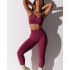 imageRUNNING GIRL Sports Bras for WomenSexy Crisscross Back Seamless Padded Sports Bra Medium Support with Removable PadsAblackredblue