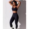 imageRUNNING GIRL Sports Bras for WomenSexy Crisscross Back Seamless Padded Sports Bra Medium Support with Removable PadsBlack