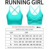 imageRUNNING GIRL Sports Bras for WomenSexy Crisscross Back Seamless Padded Sports Bra Medium Support with Removable PadsElectric Green