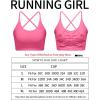 imageRUNNING GIRL Sports Bras for WomenSexy Crisscross Back Seamless Padded Sports Bra Medium Support with Removable PadsHot Pink