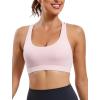 imageRUNNING GIRL Strappy Sports Bra for Women Sexy Crisscross Back Light Support Yoga Bra with Removable Cups1pink