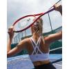 imageRUNNING GIRL Strappy Sports Bra for Women Sexy Crisscross Back Light Support Yoga Bra with Removable Cups1white