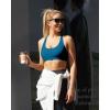 imageRUNNING GIRL Strappy Sports Bra for Women Sexy Crisscross Back Light Support Yoga Bra with Removable Cups2nave Blue