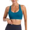 imageRUNNING GIRL Strappy Sports Bra for Women Sexy Crisscross Back Light Support Yoga Bra with Removable Cups2nave Blue