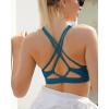 imageRUNNING GIRL Strappy Sports Bra for Women Sexy Crisscross Back Light Support Yoga Bra with Removable Cups2nave Blue