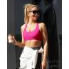 imageRUNNING GIRL Strappy Sports Bra for Women Sexy Crisscross Back Light Support Yoga Bra with Removable Cups2super Pink