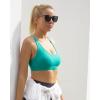 imageRUNNING GIRL Strappy Sports Bra for Women Sexy Crisscross Back Light Support Yoga Bra with Removable Cups2vivid Green