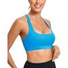 imageRUNNING GIRL Strappy Sports Bra for Women Sexy Crisscross Back Light Support Yoga Bra with Removable Cups3blue