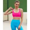 imageRUNNING GIRL Strappy Sports Bra for Women Sexy Crisscross Back Light Support Yoga Bra with Removable Cups4hot Pink