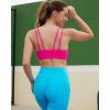 imageRUNNING GIRL Strappy Sports Bra for Women Sexy Crisscross Back Light Support Yoga Bra with Removable Cups4hot Pink
