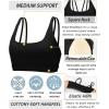 imageRUNNING GIRL Strappy Sports Bra for Women Sexy Crisscross Back Light Support Yoga Bra with Removable Cups4ink Black