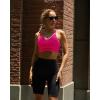 imageRUNNING GIRL Strappy Sports Bra for Women Sexy Crisscross Back Light Support Yoga Bra with Removable CupsHot Pink