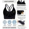 imageRUNNING GIRL Strappy Sports Bra for Women Sexy Crisscross Back Light Support Yoga Bra with Removable CupsLeopard Print