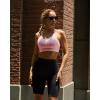 imageRUNNING GIRL Strappy Sports Bra for Women Sexy Crisscross Back Light Support Yoga Bra with Removable CupsPink