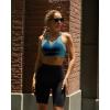 imageRUNNING GIRL Strappy Sports Bra for Women Sexy Crisscross Back Light Support Yoga Bra with Removable CupsTeal
