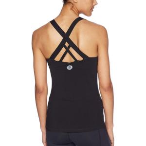 imageRUNNING GIRL Sports Bra for Women CrissCross Back Padded Strappy Sports Bras Medium Support Yoga Bra with Removable CupsEblack