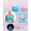 imageRUNNING GIRL High Impact Sports Bras for WomenSquare Neck High Support Bra Moulded Cup Racerback Workout BraAbright Blue