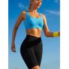 imageRUNNING GIRL High Impact Sports Bras for WomenSquare Neck High Support Bra Moulded Cup Racerback Workout BraAbright Blue