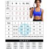 imageRUNNING GIRL High Impact Sports Bras for WomenSquare Neck High Support Bra Moulded Cup Racerback Workout BraAcerulean Blue