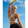imageRUNNING GIRL High Impact Sports Bras for WomenSquare Neck High Support Bra Moulded Cup Racerback Workout BraAicy Grey