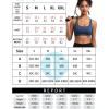 imageRUNNING GIRL High Impact Sports Bras for WomenSquare Neck High Support Bra Moulded Cup Racerback Workout BraAnavy Blue