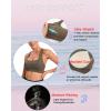 imageRUNNING GIRL High Impact Sports Bras for WomenSquare Neck High Support Bra Moulded Cup Racerback Workout BraAoak Brown
