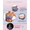 imageRUNNING GIRL High Impact Sports Bras for WomenSquare Neck High Support Bra Moulded Cup Racerback Workout BraApurple