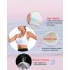 imageRUNNING GIRL High Impact Sports Bras for WomenSquare Neck High Support Bra Moulded Cup Racerback Workout BraAwhite